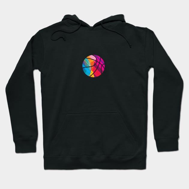 Basketball in Living Color Small Hoodie by DavidLoblaw